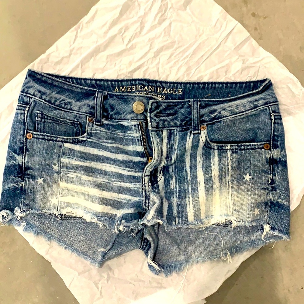 AEO denim shorts